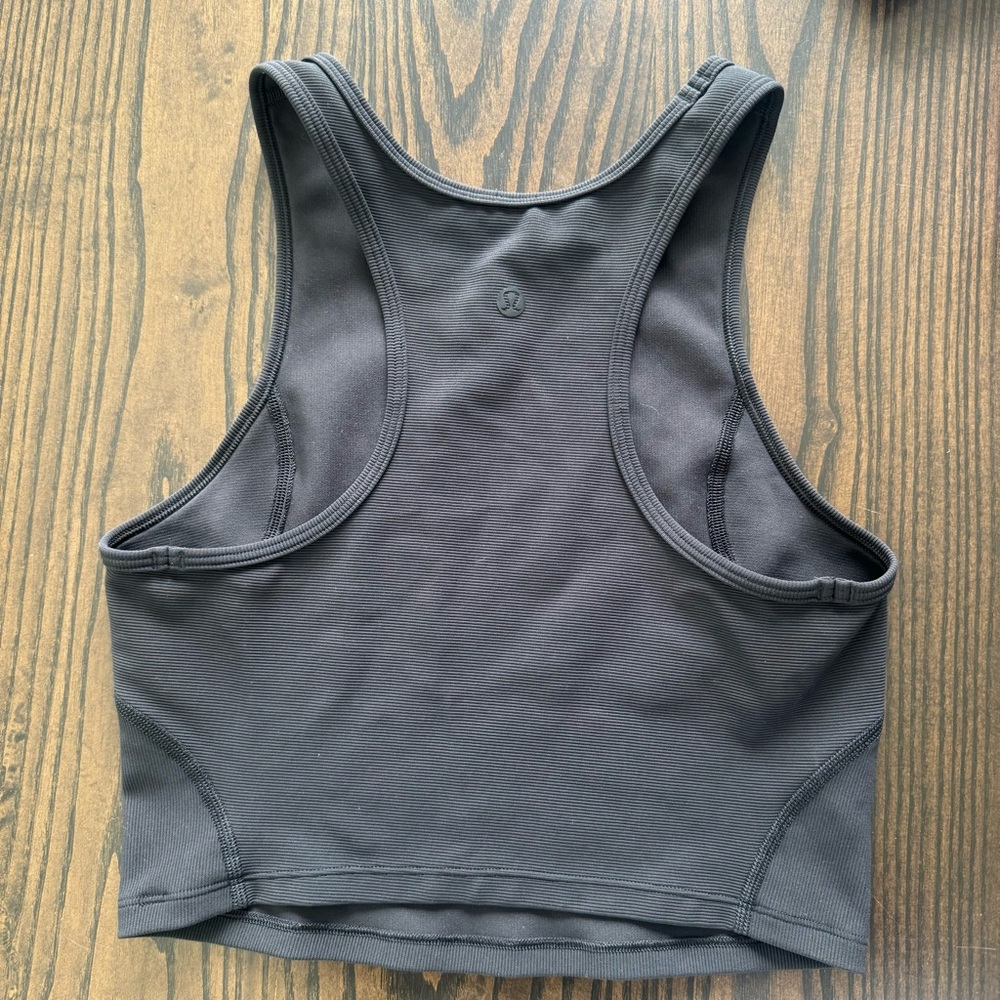 Lululemon black Racerback crop Top